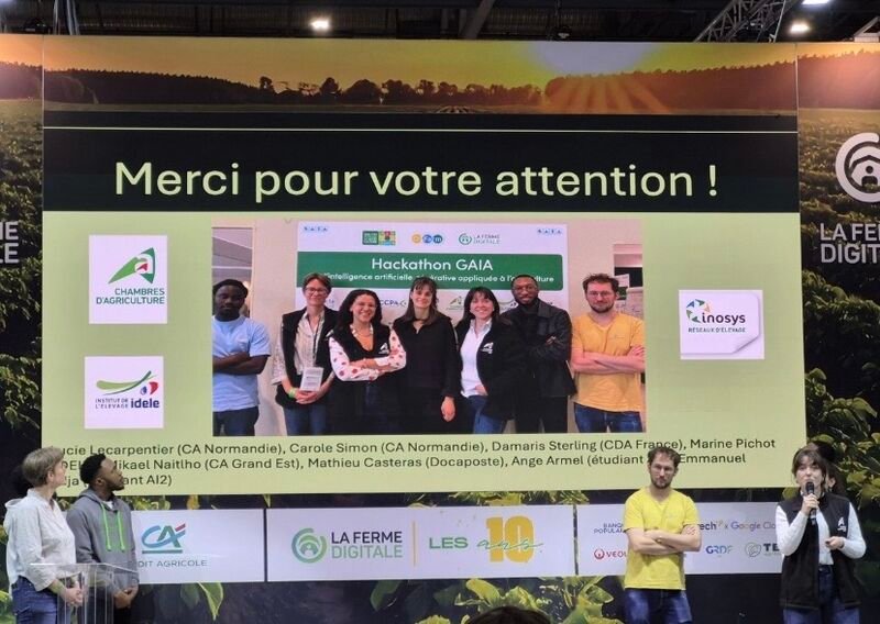 AI2 students at the GAIA hackathon: generative AI for agriculture at the Salon International de l’Agriculture