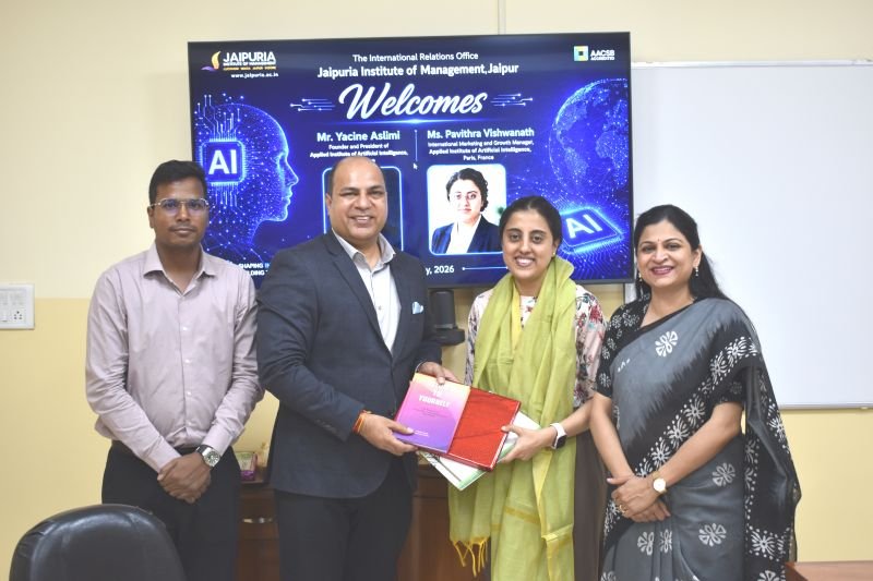 AI2 and Jaipuria Institute of Management teams at the memorandum of understanding ceremony