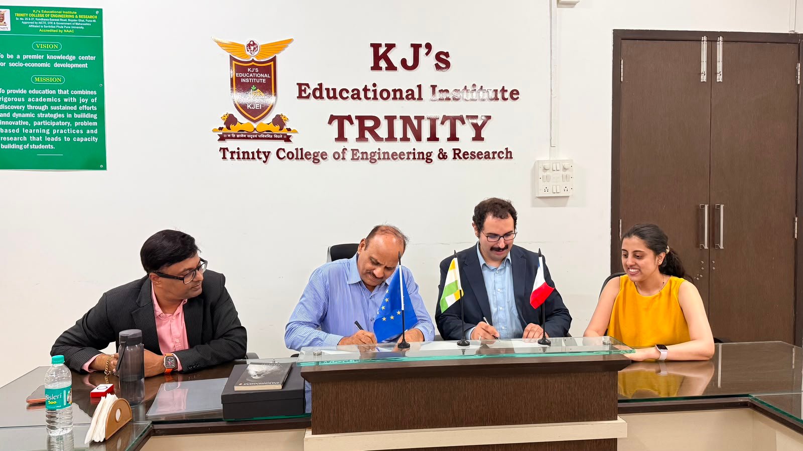 Memorandum of understanding signing at Trinity College of Engineering & Research