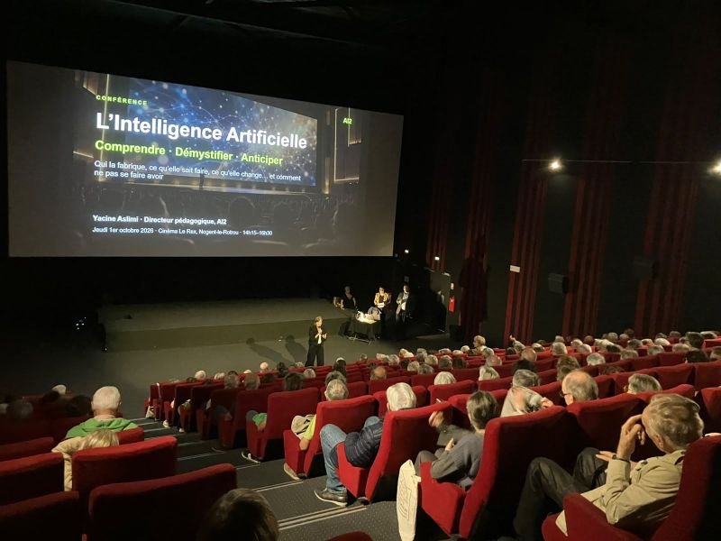 AI2 conference on artificial intelligence at the Université du Temps Libre de Nogent-le-Rotrou