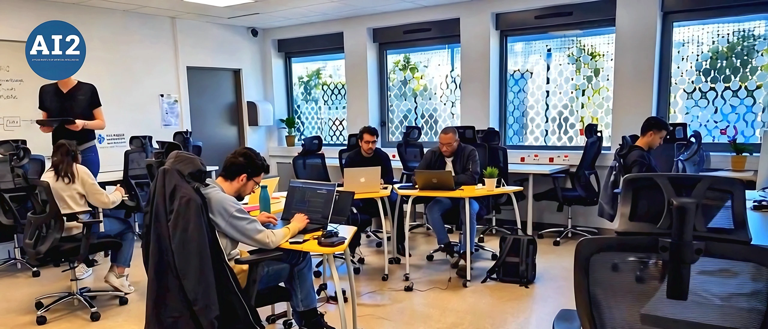 Students at work