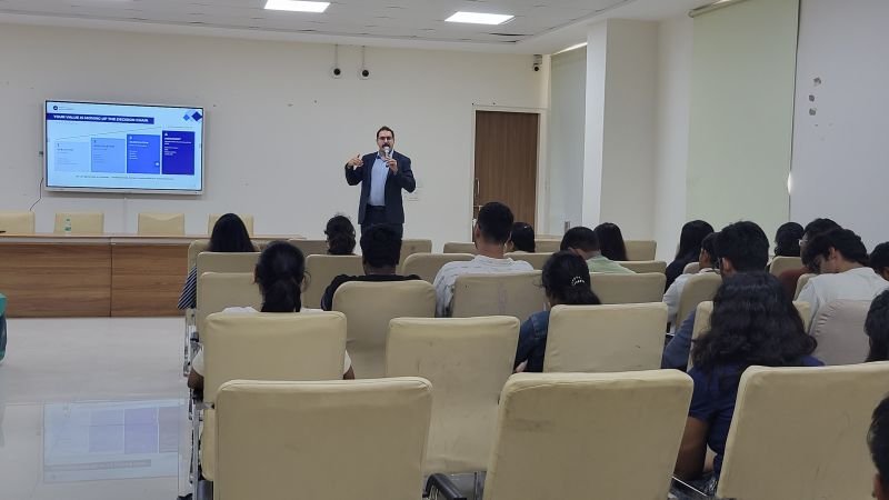 Students attending the AI2 masterclass at Symbiosis Skills & Professional University, Pune