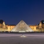 The Louvre pyramid, Paris