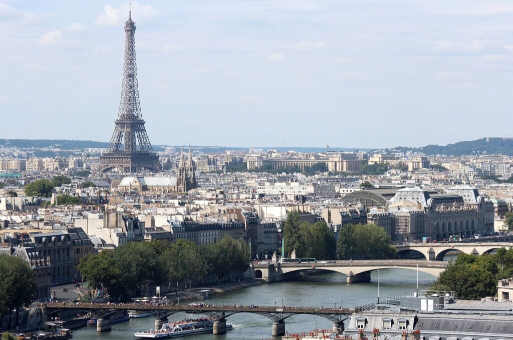 The Seine and the Eiffel Tower, Paris