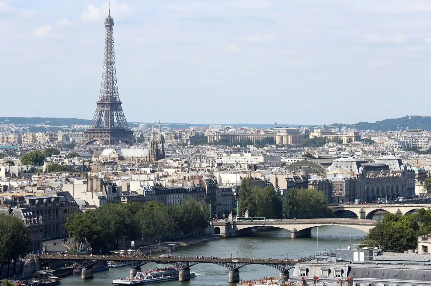 The Seine and the Eiffel Tower, Paris