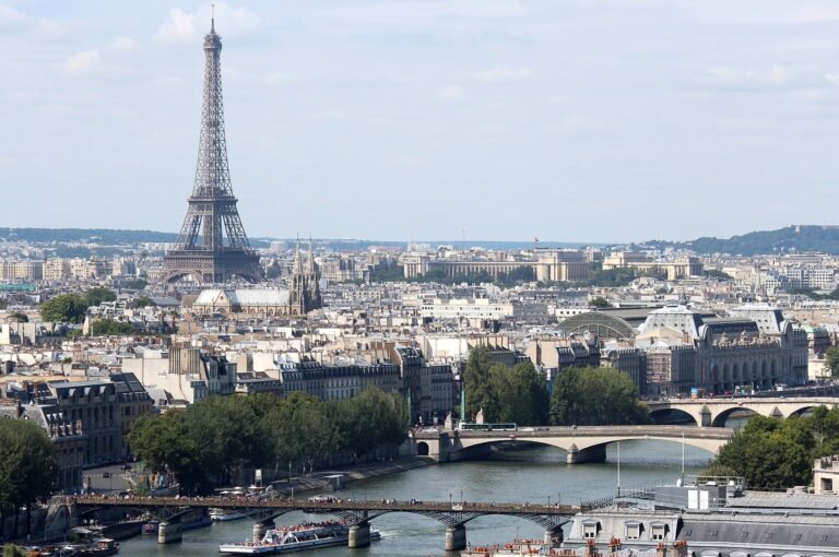 The Seine and the Eiffel Tower, Paris