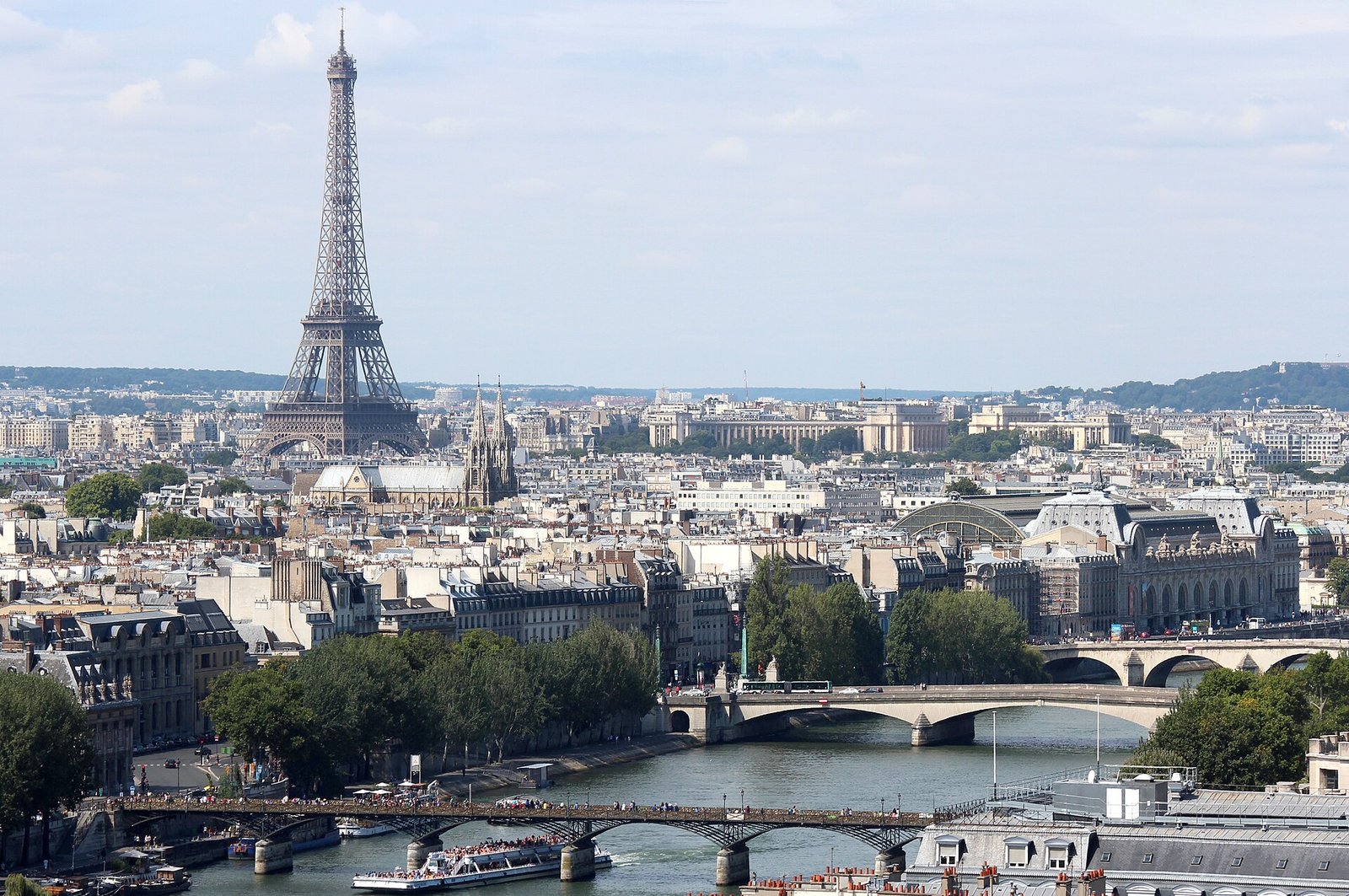 The Seine and the Eiffel Tower, Paris