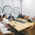 AI2 president Yacine Aslimi with the academic team of UKCBC Dubai Campus