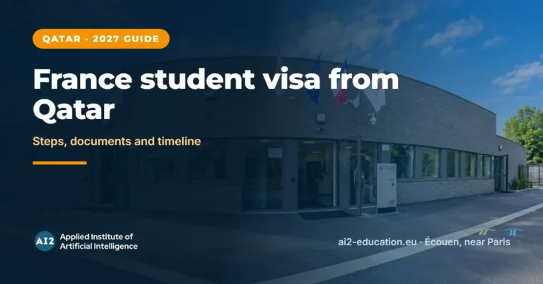 France Student Visa from Qatar, AI2 campus at the Hub Nikola Tesla, Écouen