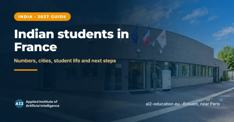 Indian Students in France, AI2 campus at the Hub Nikola Tesla, Écouen