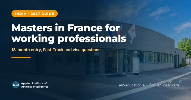 Master’s in France for Working Professionals from India, AI2 campus at the Hub Nikola Tesla, Écouen