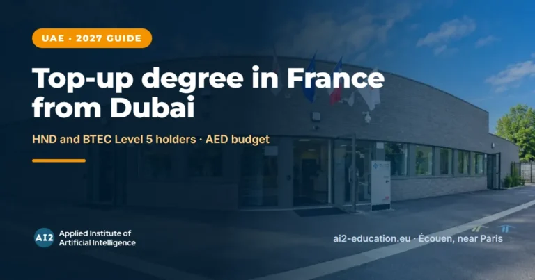 Top-Up Degree in France from Dubai, AI2 campus at the Hub Nikola Tesla, Écouen
